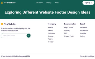 Exploring Different Website Footer Design Ideas